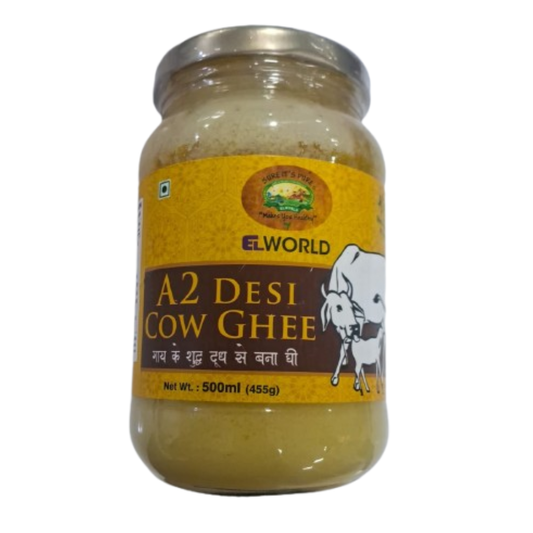 El World Organic Desi Cow Ghee | Cultured Cow Desi Ghee | Made From Grass Fed Cow's Milk 