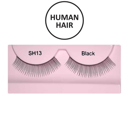Glamgals Hollywood-U.S.A Stylish Black Soft Thick Reusable False Eye Lashes - SH13