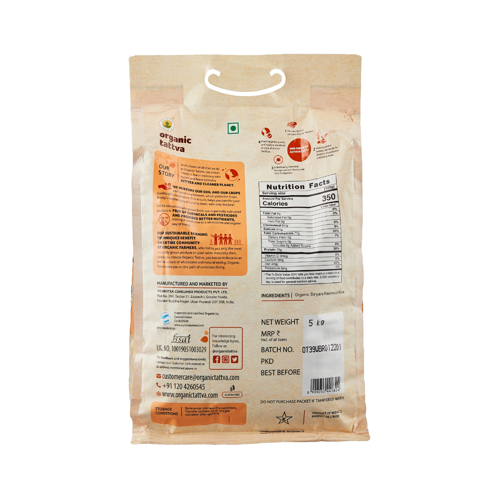 Organic Tattva Biryani Basmati Rice - Grab2buy