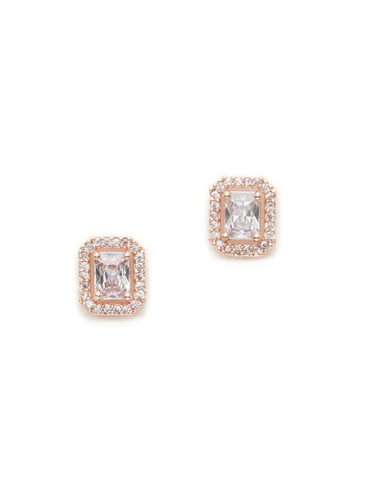 stone stud (Rose gold) - Ruby Raang - Grab2buy
