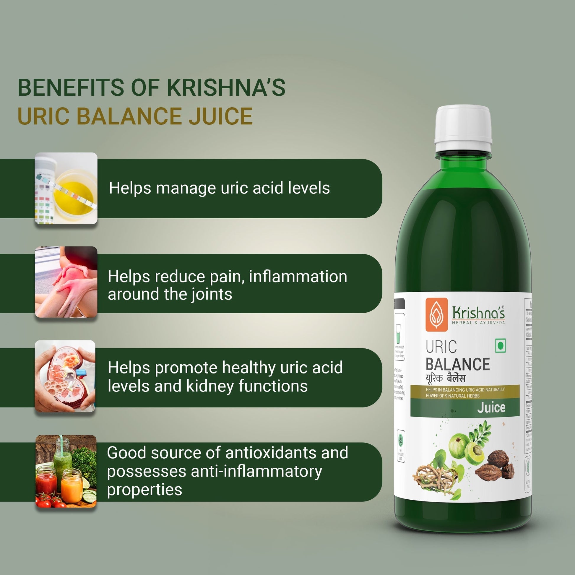 Krishna'S Herbal & Ayurveda Uric Balance Juice 