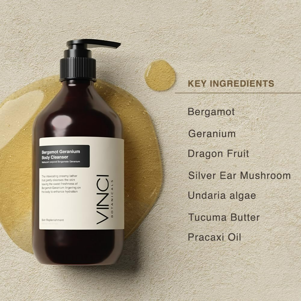 Vinci Botanicals Bergamot Geranium Body Cleanser  Grab2Buy Vinci Botanicals Grab2Buy