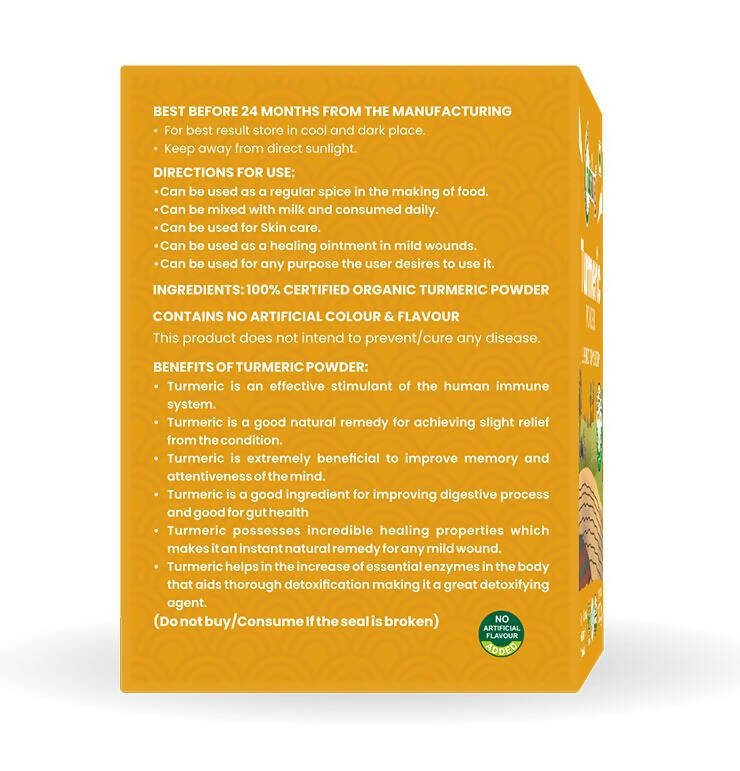 Nutriorg Certified Organic Turmeric Powder - Grab2buy