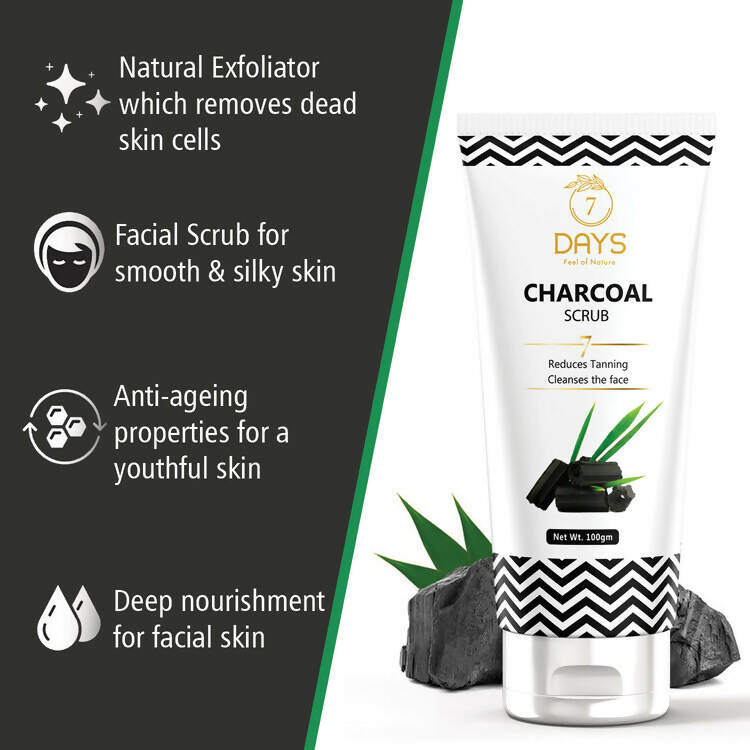 7 Days Activated Charcoal Face Scrub 
