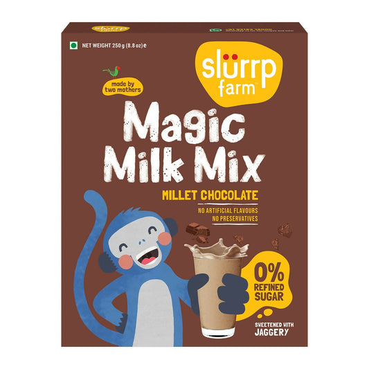 Slurrp Farm Chocolate Milk Mix Sweetened with Jaggery Powder | Grab2Buy