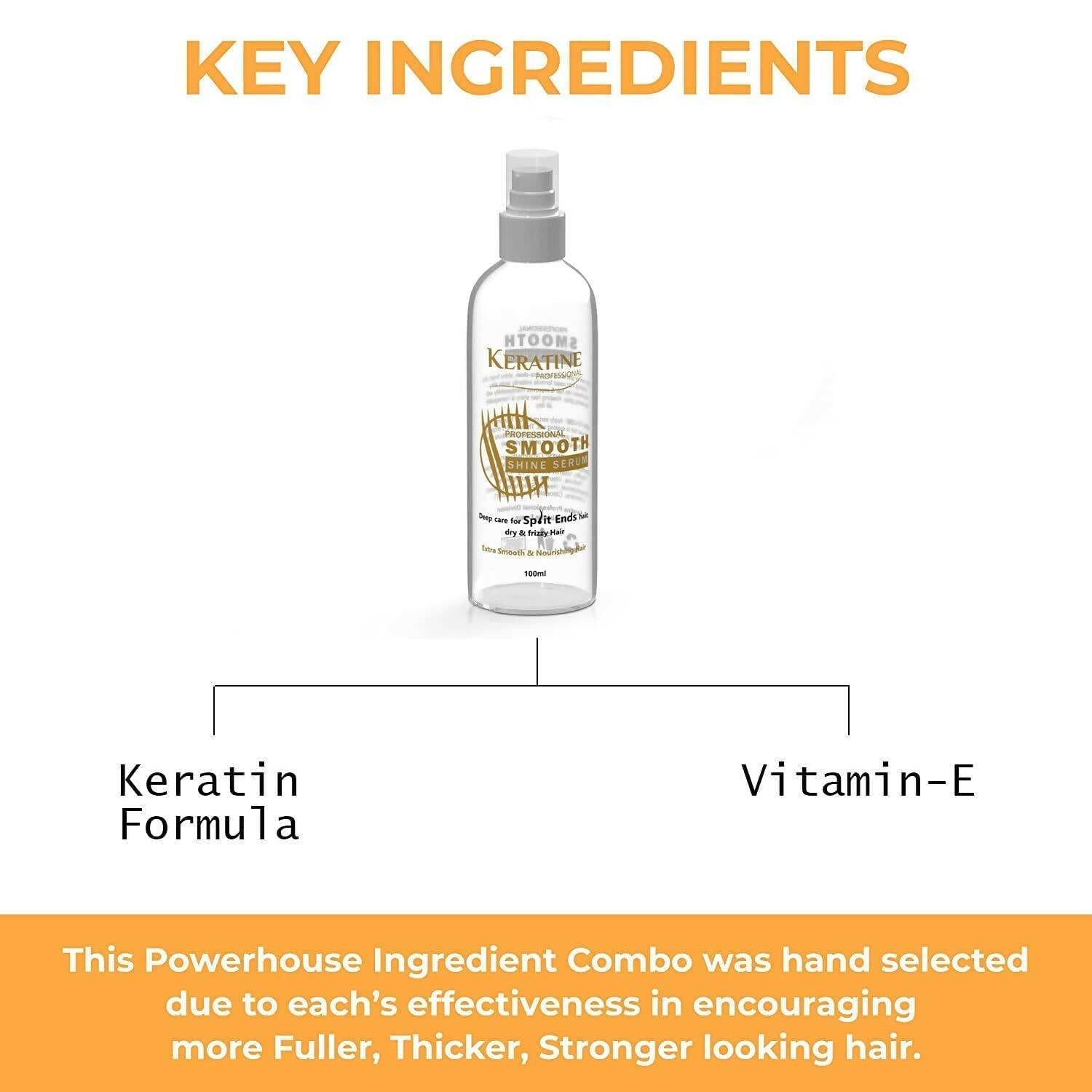 Keratine Professional Smooth Shine Hair Serum 