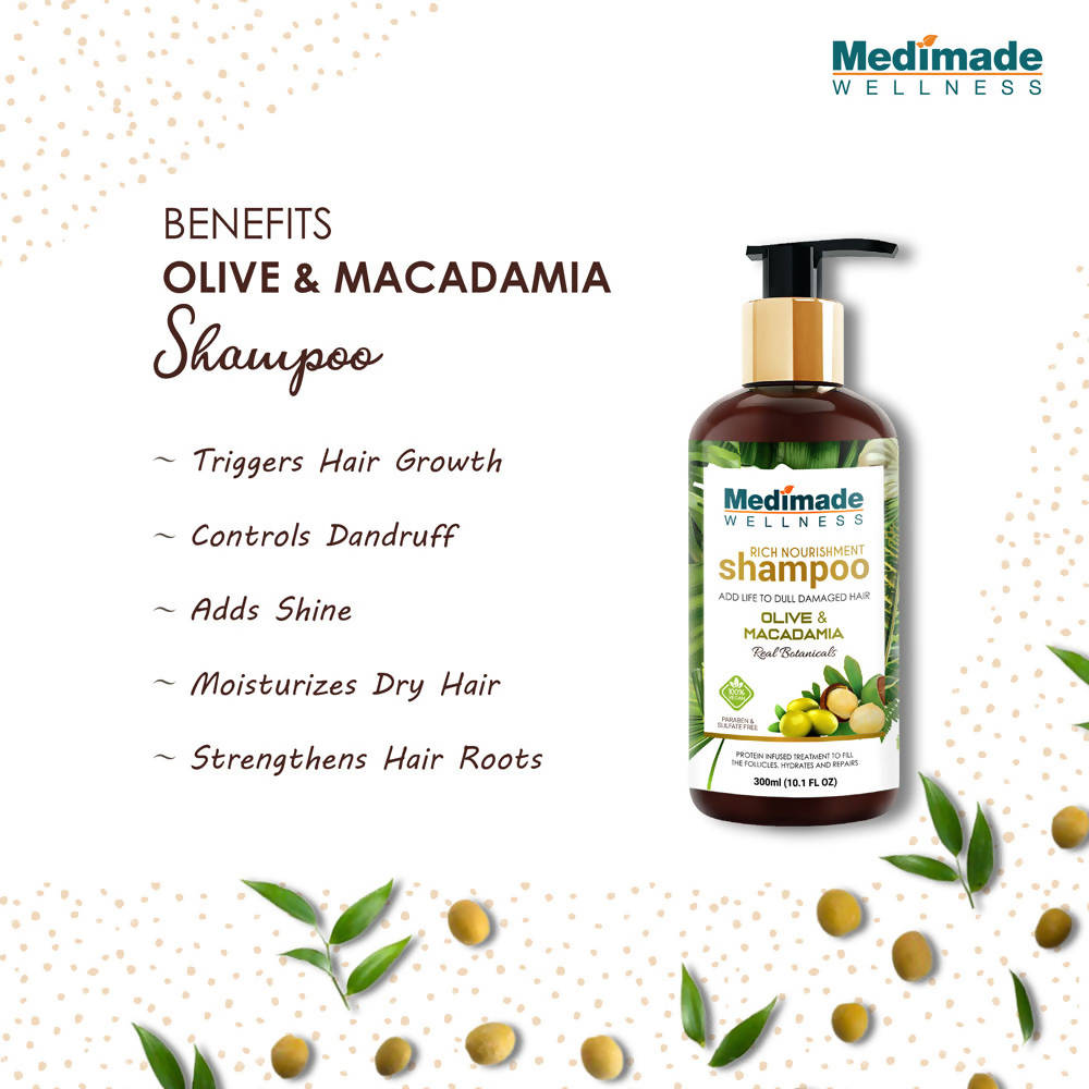 Medimade Wellness Rich Nourishment Shampoo With Olive and Macadamia