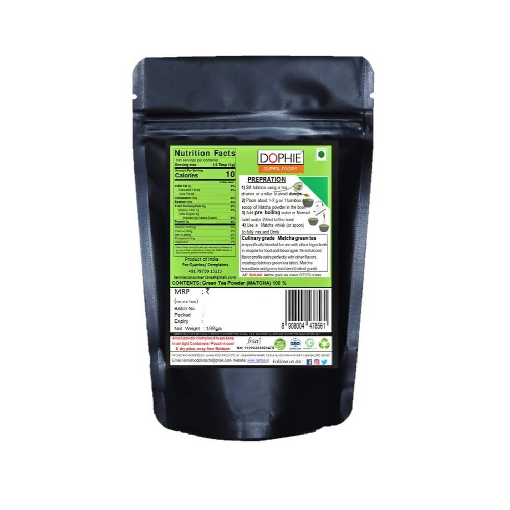 Dophie Matcha Green Tea Powder Culinary Grade  Grab2Buy Dophie Grab2Buy