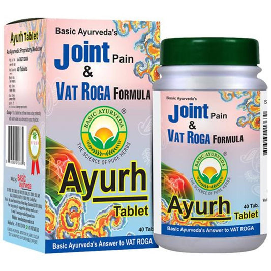 Basic Ayurveda Joint Pain & Vat Roga Formula Ayurh Tablets 