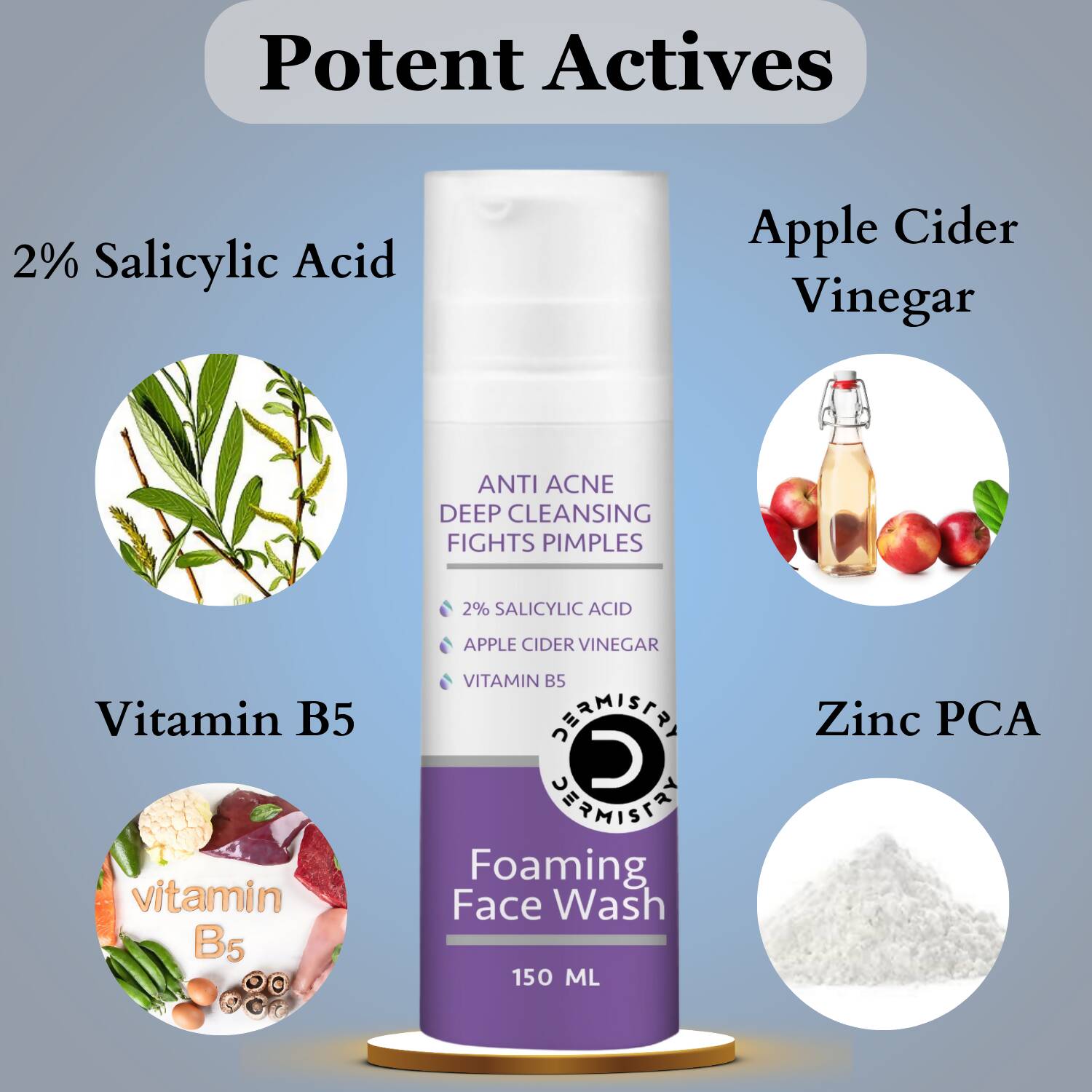 Dermistry Mattifying Moisturizer & Anti Acne Foaming Face Wash 