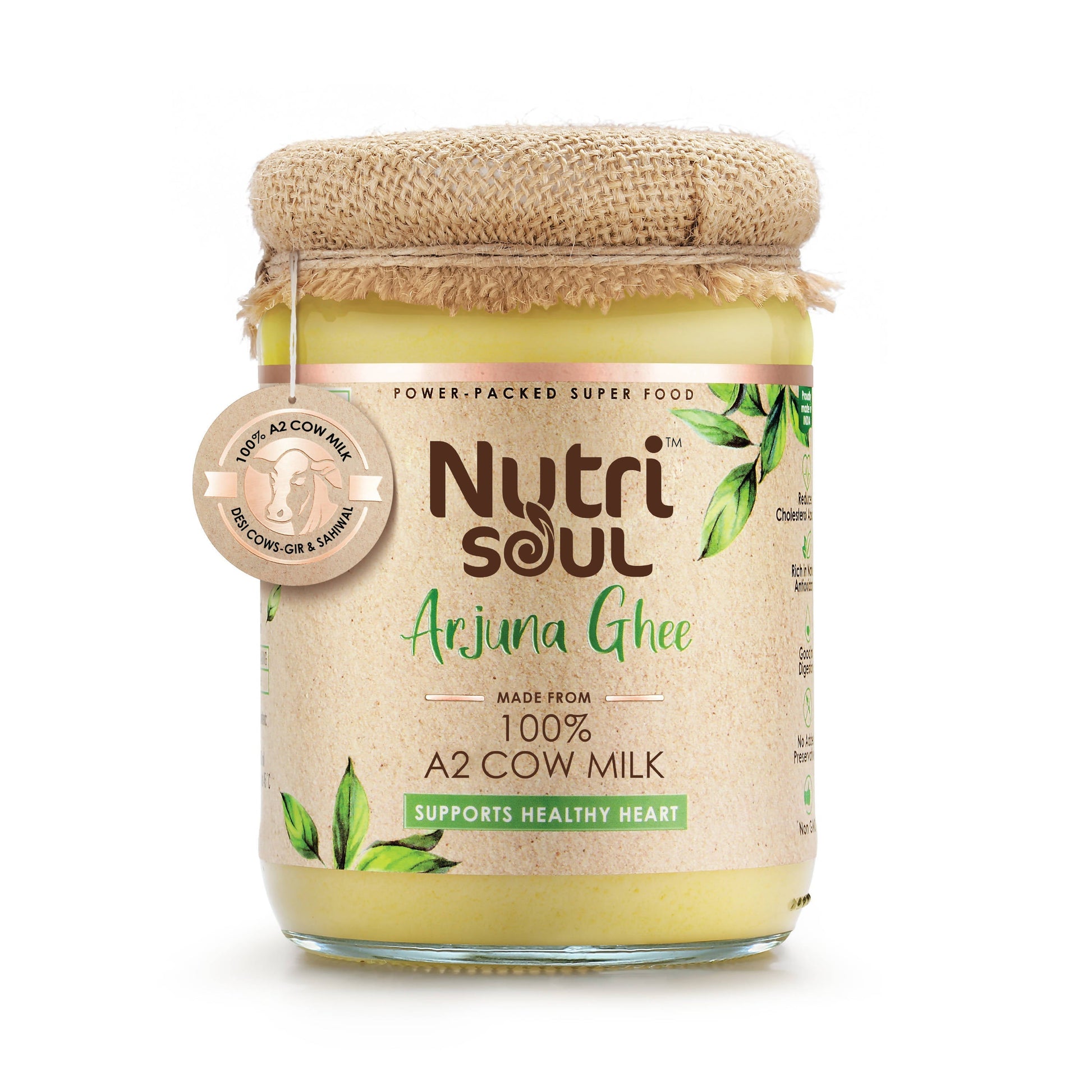 Nutrisoul Arjuna Ghee | Traditional Curd Churned | Pure and Natural Desi Ghee 