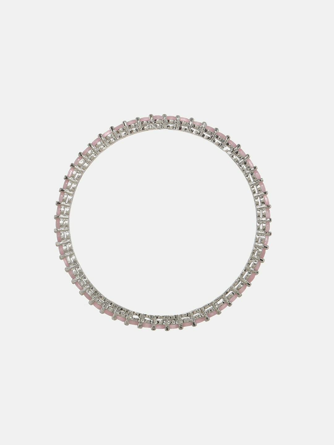 Pink Stone Bangle- Ruby Raang 