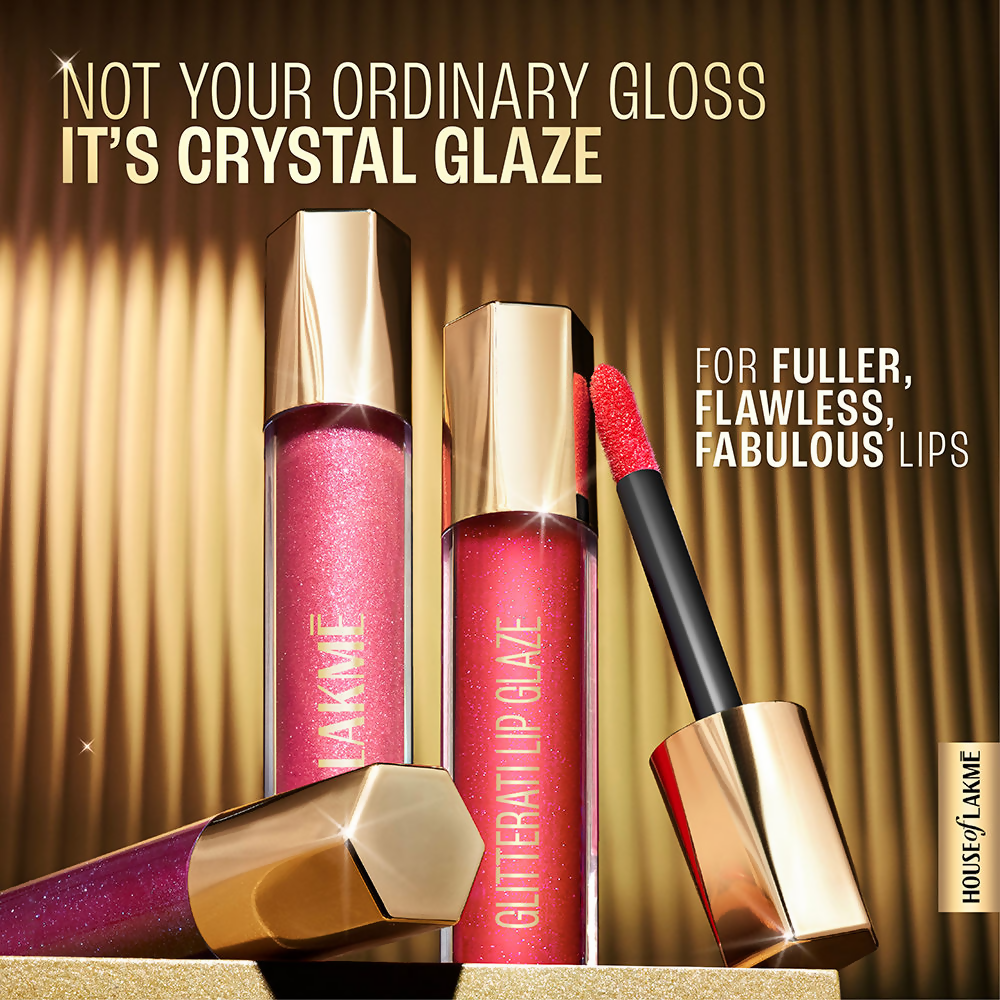 Lakme Glitterati Lip Glaze - Peach Punch