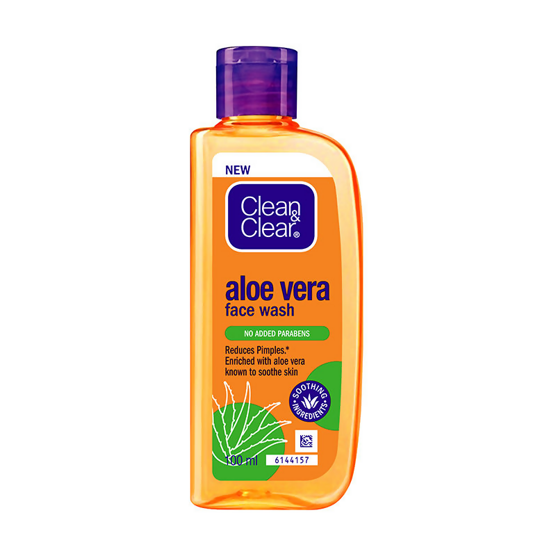 Clean & Clear Aloe Vera Face Wash - Gentle Hydrating Cleanser for Oily Skin 