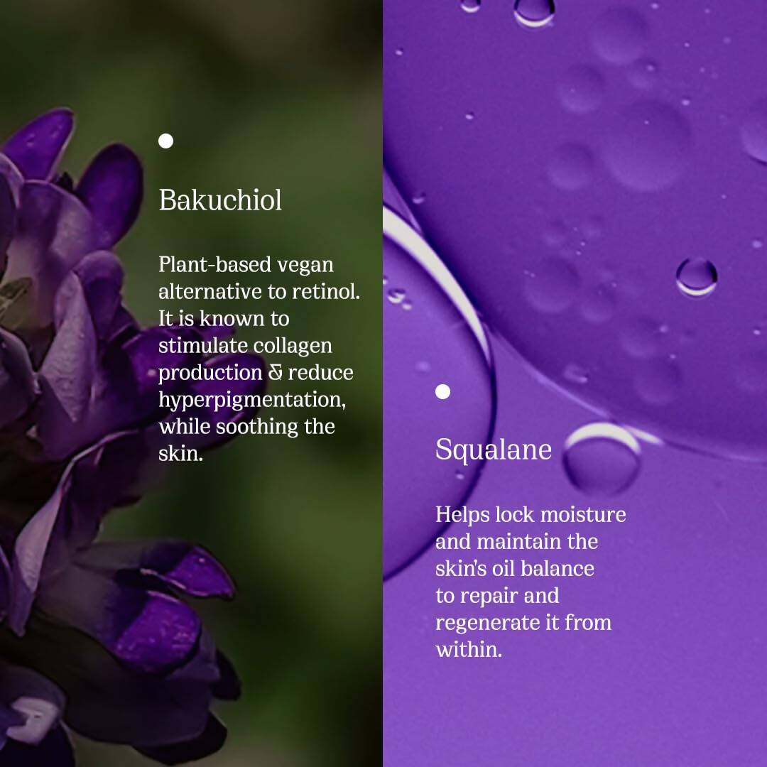 82°E By Deepika Padukone Bakuchiol Slip Illuminating Face Oil, Non-Sticky, For all skin types 
