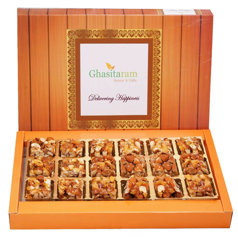 Ghasitaram Gud (Jaggery) Dry Fruit Bites With No Added Sugar 