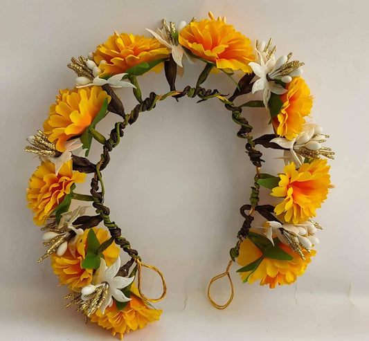 Yellow Bridal Flower Hair Accessories - Grab2buy