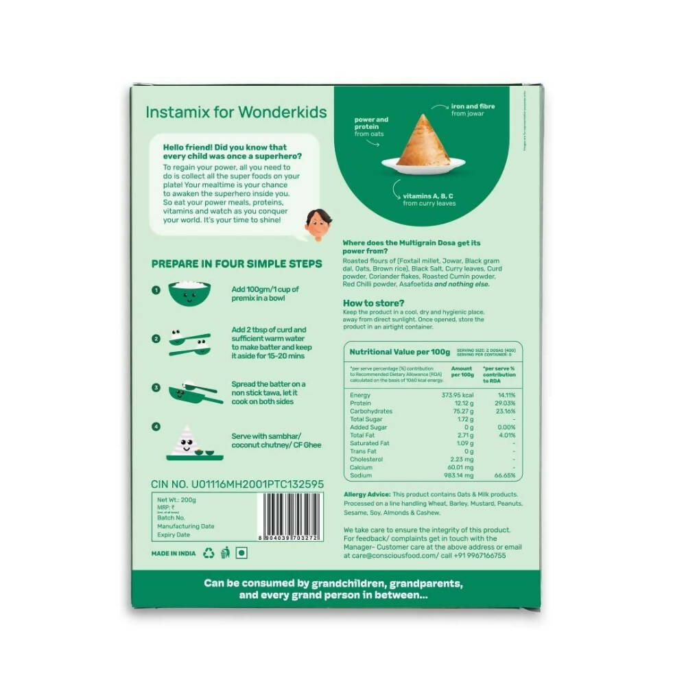 Conscious Food Multigrain Dosa - Grab2buy