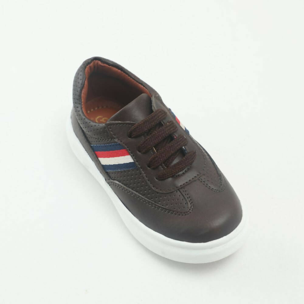 Tiny Bugs Boys Lace Up Casual Sheos - Dark Brown  Grab2Buy Tiny Bugs Grab2Buy