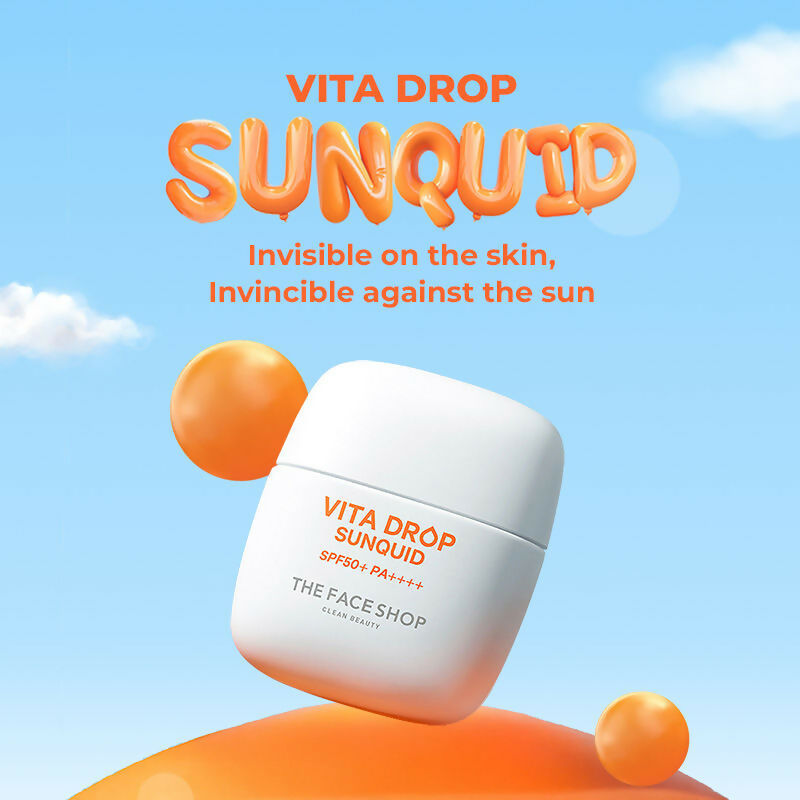 The Face Shop Korean Sunquid- SPF50+ PA++++ Fluid Sunscreen  Grab2Buy The Face Shop Grab2Buy