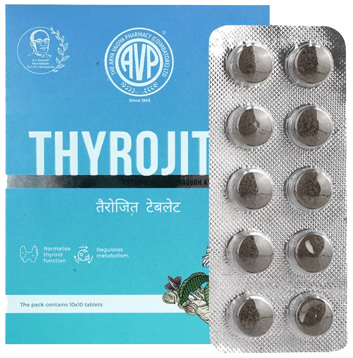 AVP Ayurveda Thyrojith Tablets 