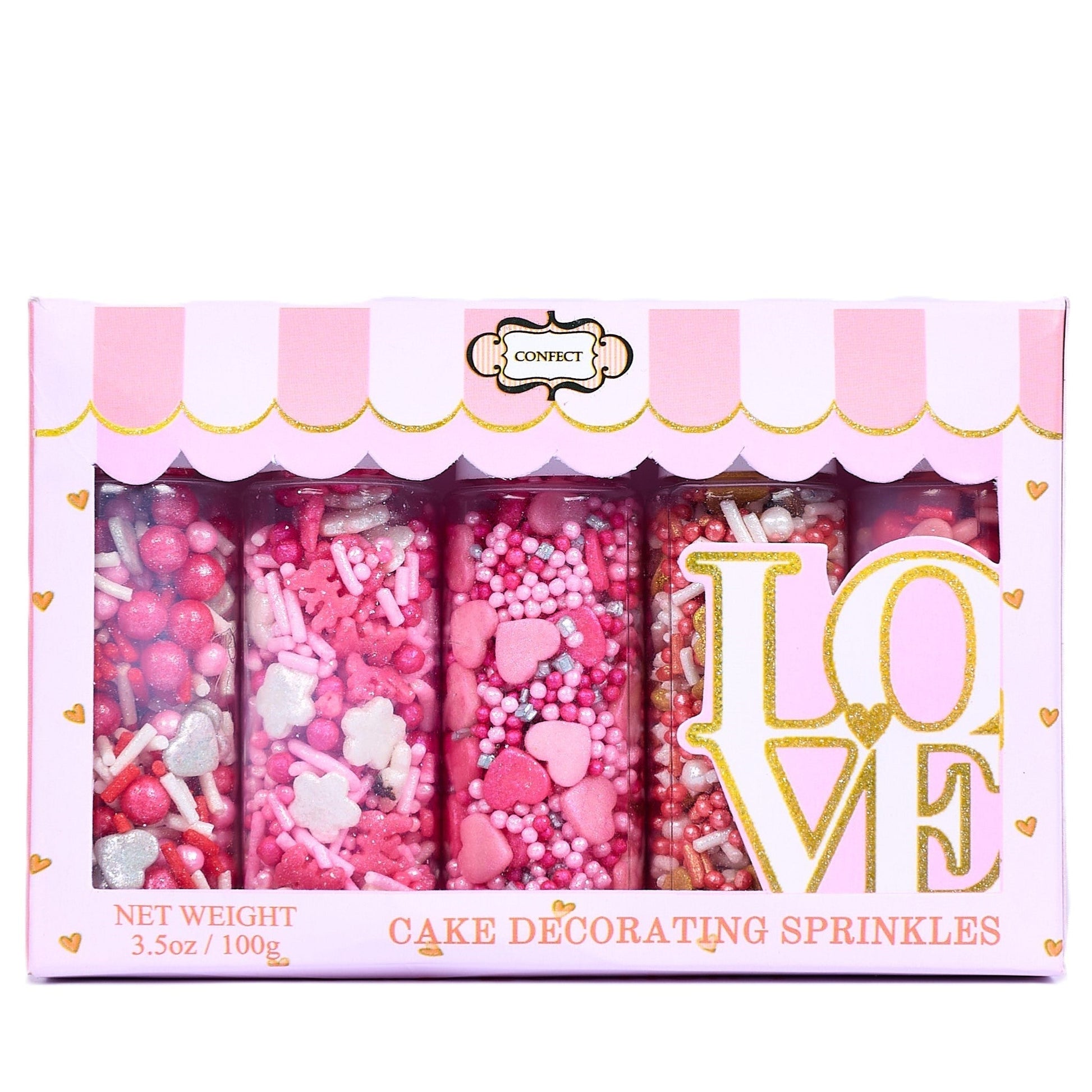 Confect Valentine Sprinkles | 11 Edible Decoration for Baking & Dessert  Grab2Buy Confect Grab2Buy
