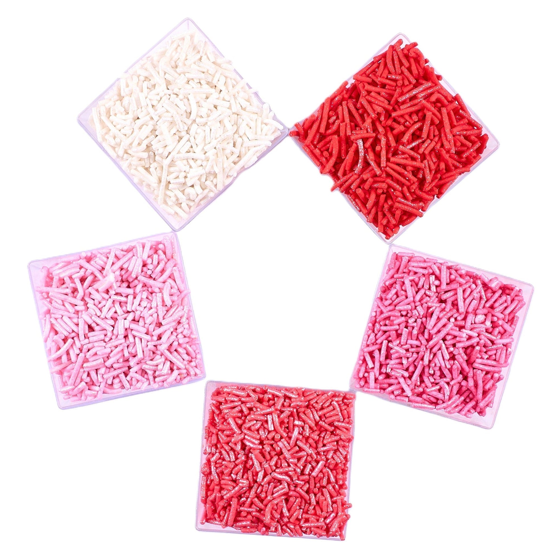 Confect Valentine Sprinkles | 04 Edible Decoration for Baking & Dessert  Grab2Buy Confect Grab2Buy