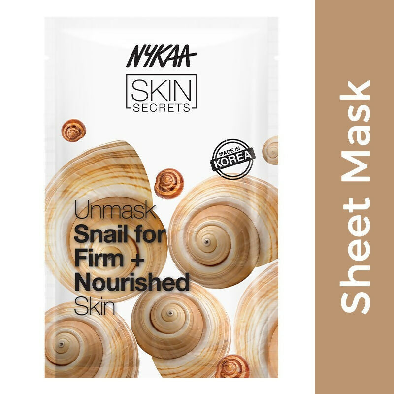 Nykaa Skin Secrets Exotic Indulgence Snail Sheet Mask For Firm & Nourished Skin 