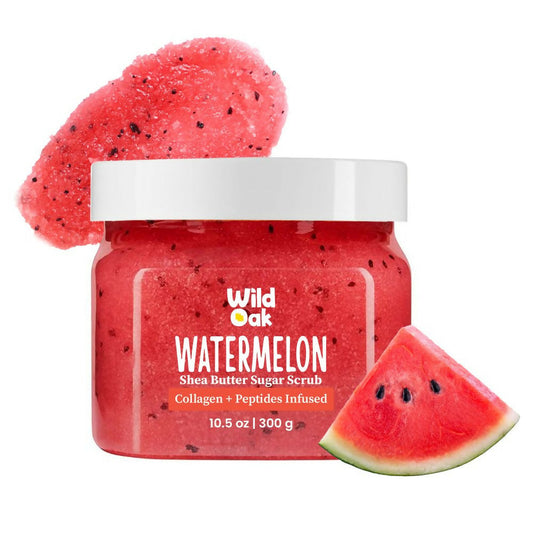 Wild Oak Watermelon Shea Sugar Scrub with Niacinamide For Tan Removal & Smooth Skin  Grab2Buy Wild Oak Grab2Buy