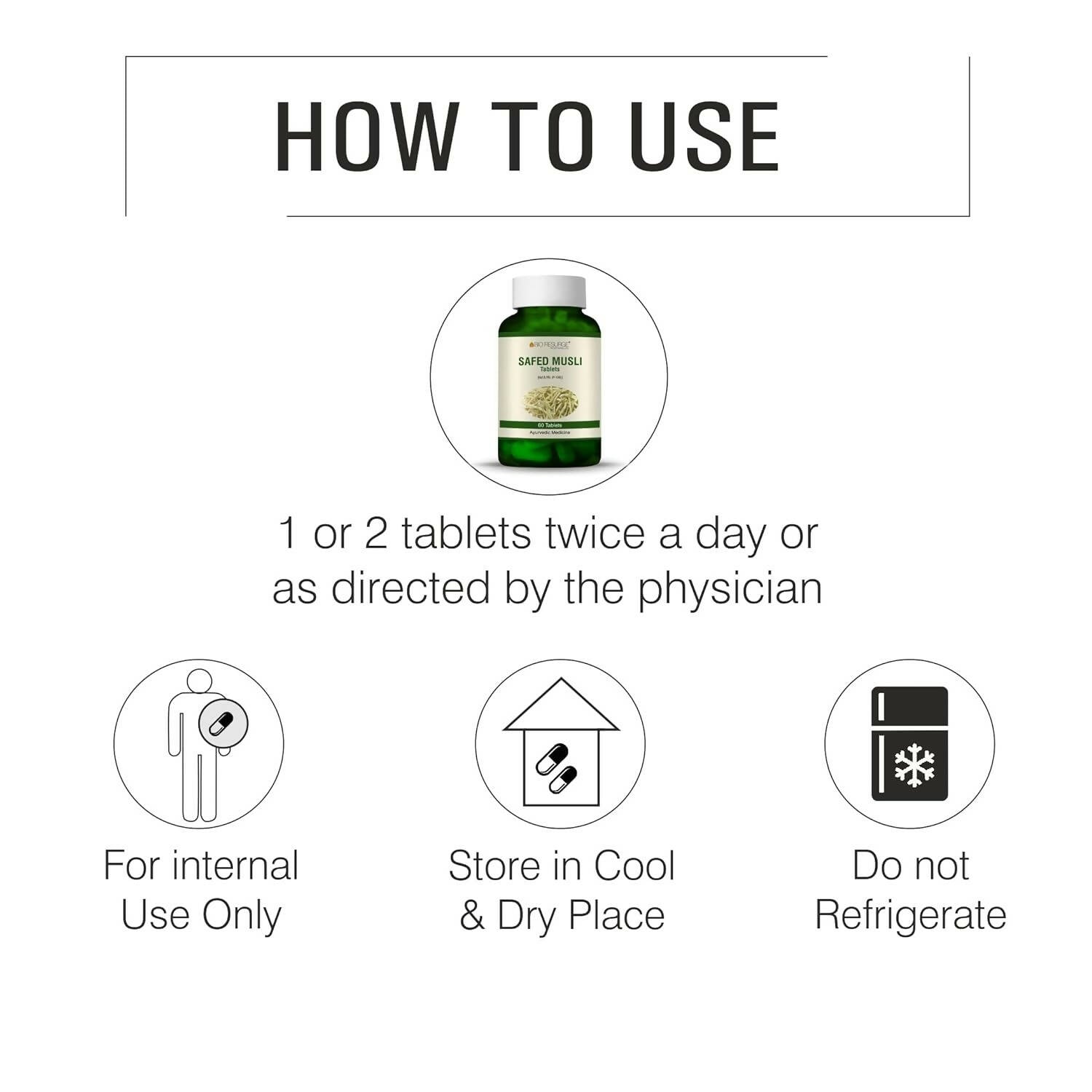 Bio Resurge Life Safed Musli Tablets - Grab2buy