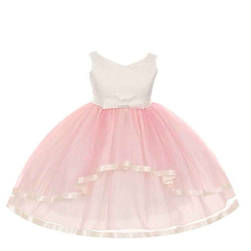 Asmaani Baby Girl's Multi-Coloured Satin A-Line Maxi Full Length Dress (AS-DRESS_22162) - Grab2buy