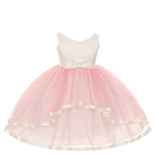 Asmaani Baby Girl's Multi-Coloured Satin A-Line Maxi Full Length Dress (AS-DRESS_22162) - Grab2buy
