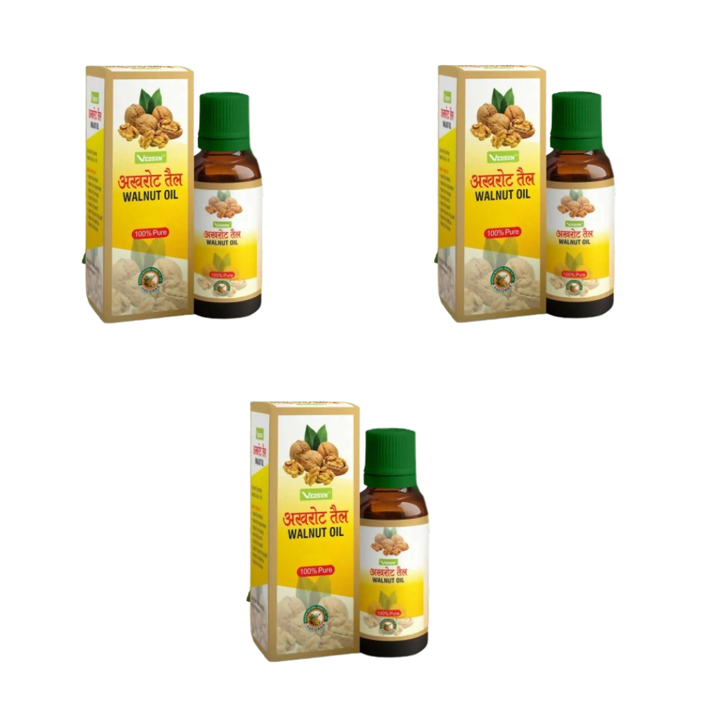 Vedsun Naturals Walnut Oil Pure and Organic for skin and Hair For Baby's Massage 