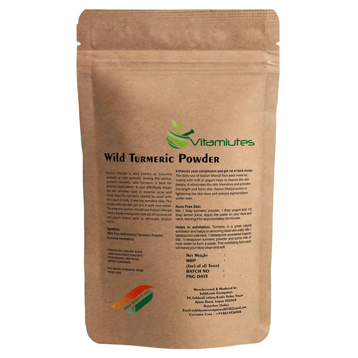 Vitaminutes Wild Turmeric Powder - Grab2buy