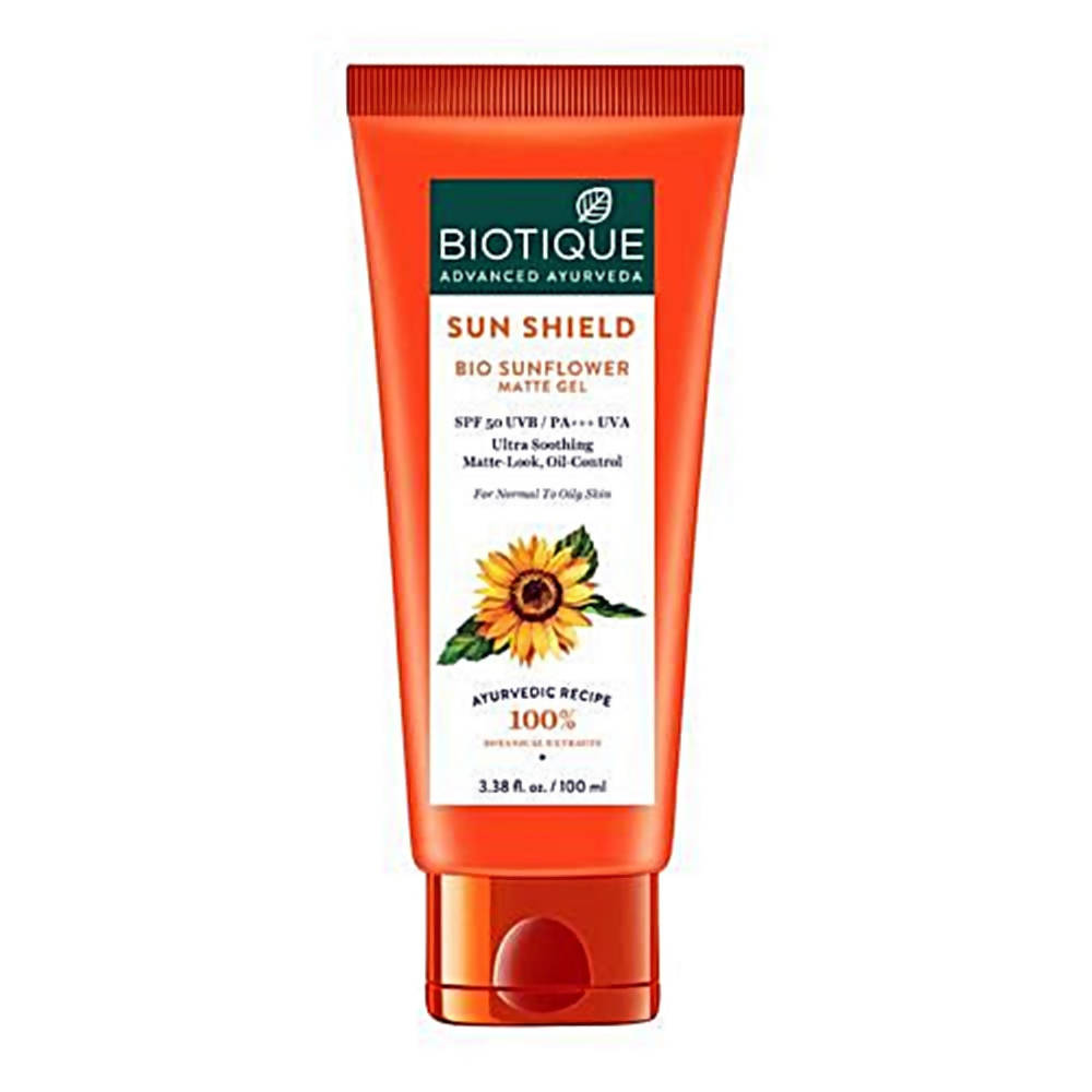 Biotique Advanced Ayurveda Sun Shield Sunflower Matte Gel  Grab2Buy Biotique Grab2Buy