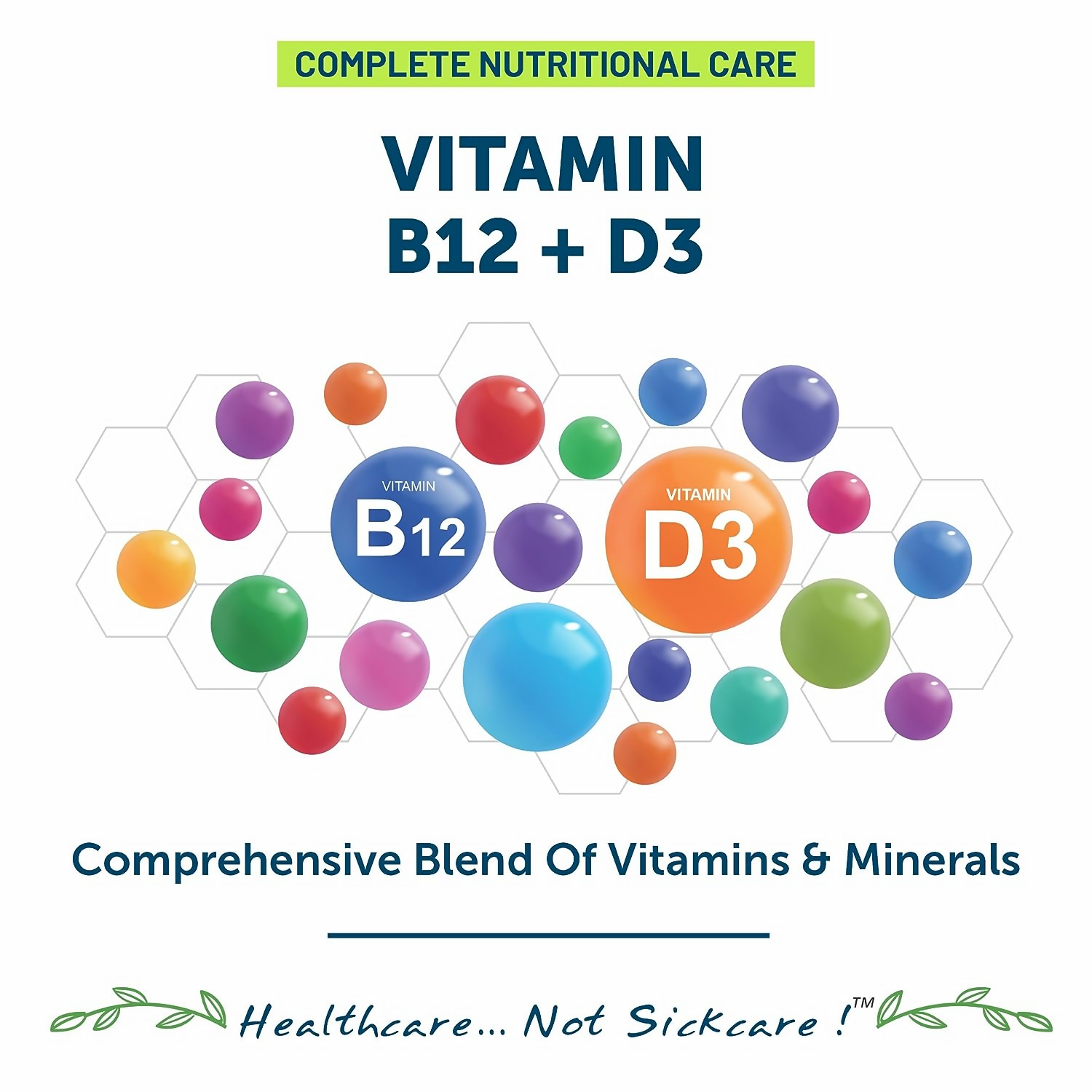 Bliss Welness Vitamin B12+D3 Tablets 
