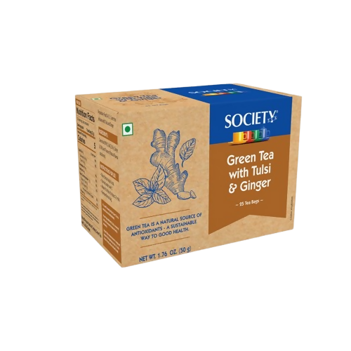 Society Green Tea With Tulsi & Ginger 