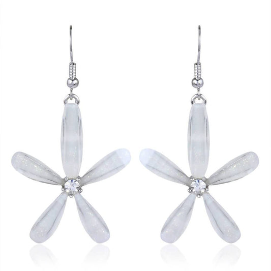 Trendoo Jewelry Gold Plated Stylish Fancy Party Wear White Drops