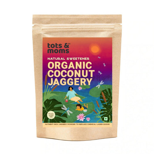 Tots and Moms Organic Coconut Jaggery Natural Sweetener - Grab2buy
