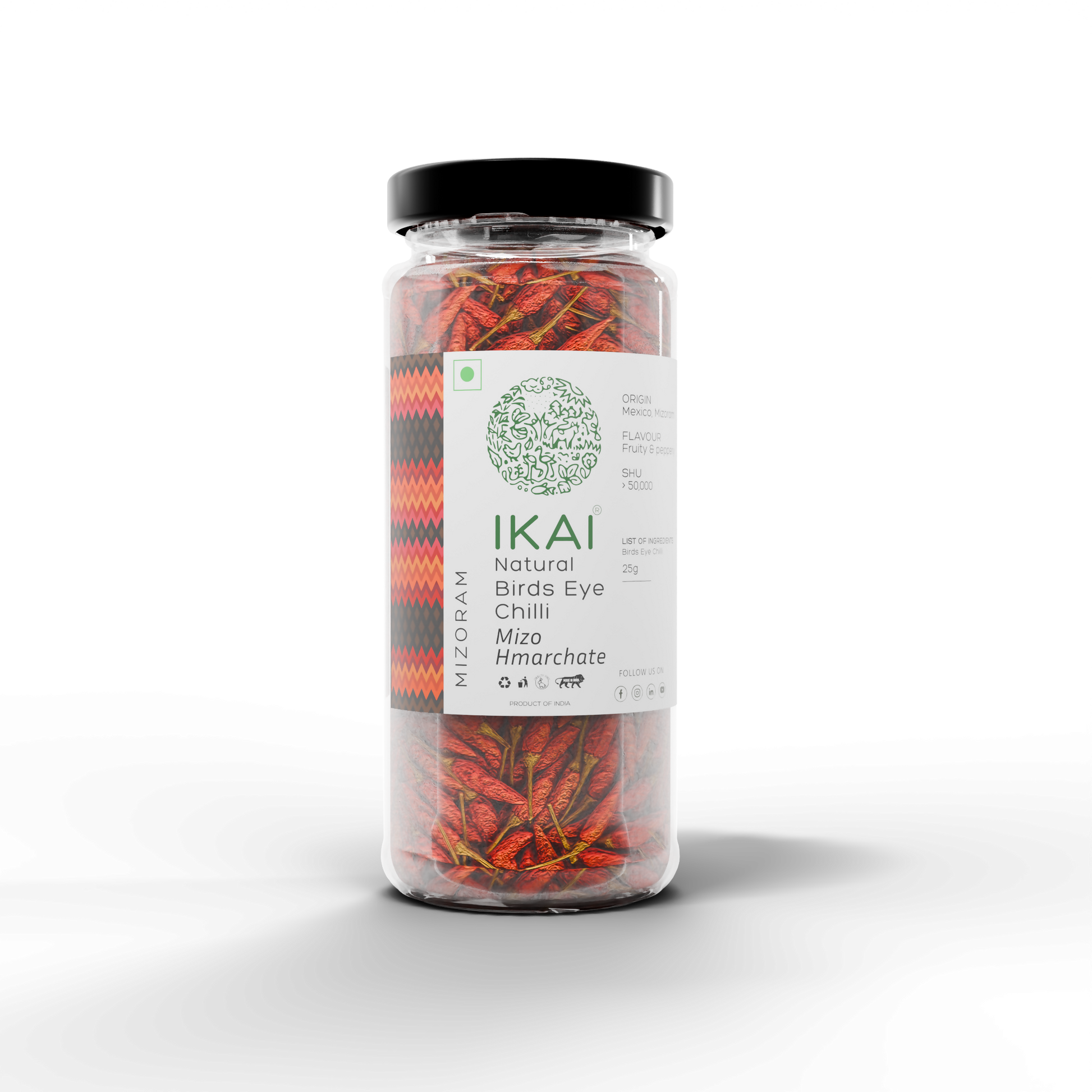 2 - Natural Bird’s Eye Chilli - 25g