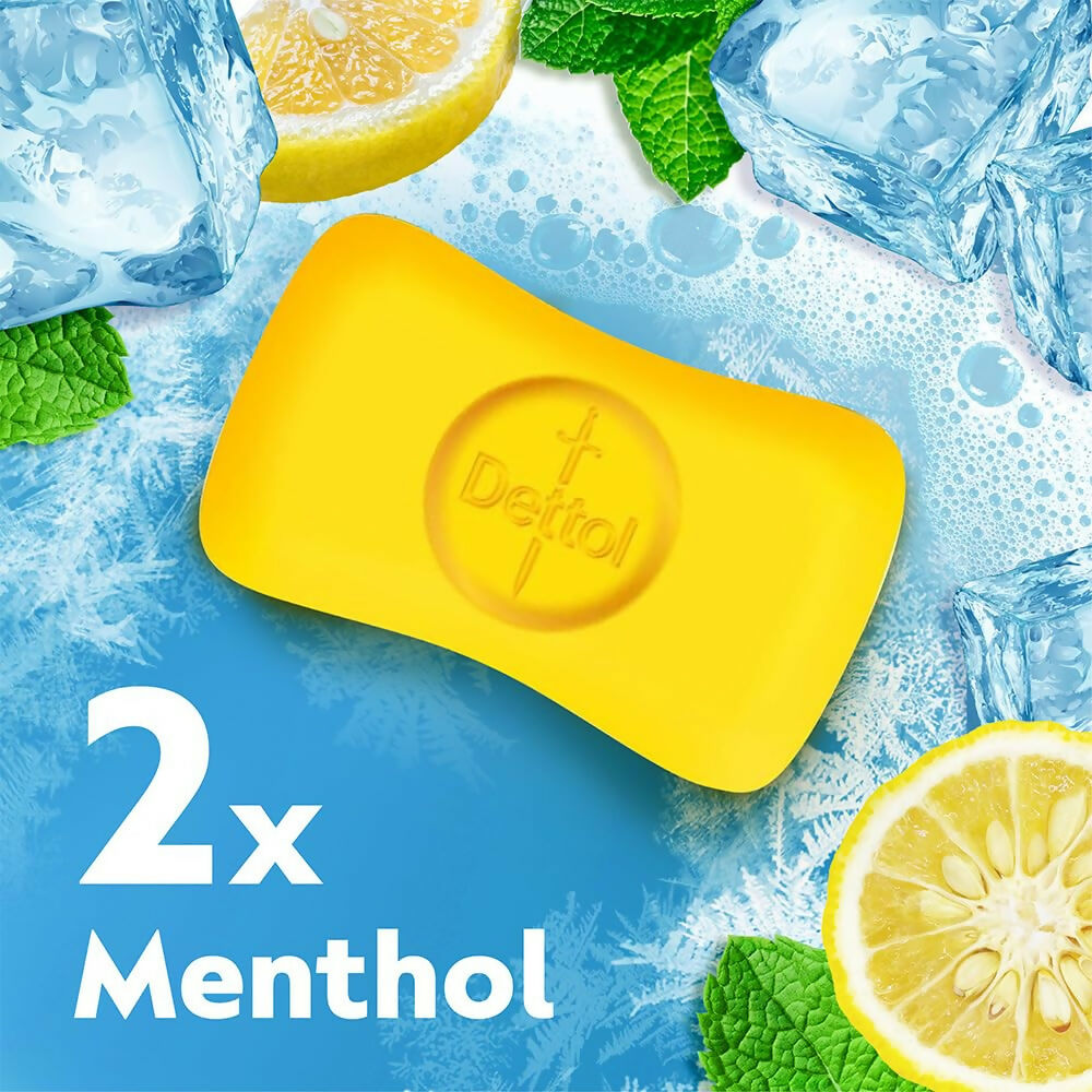 Dettol Lime Cool Bathing Soap Bar with 2x Menthol  Grab2Buy Dettol Grab2Buy