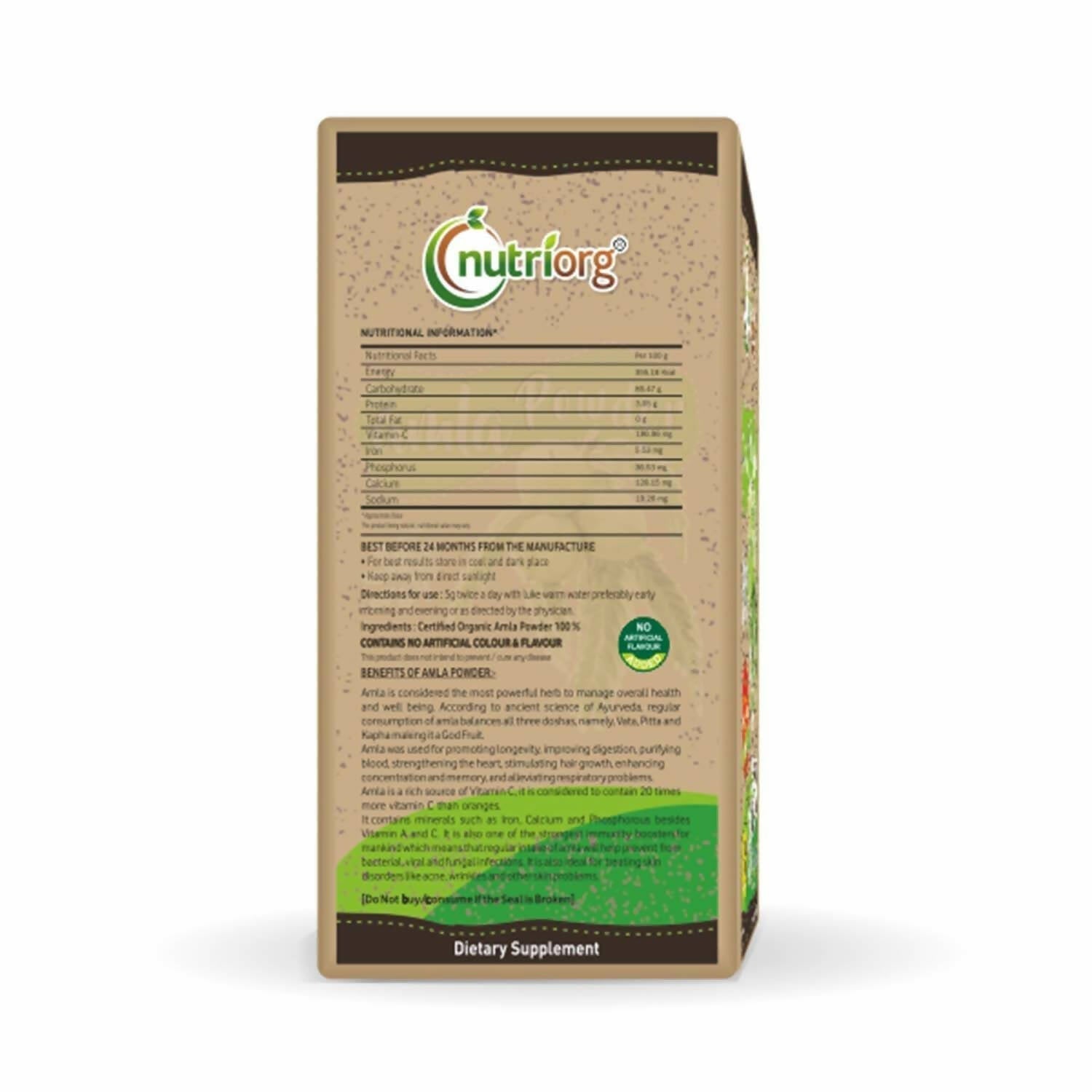 Nutriorg Certified Organic Amla Powder 