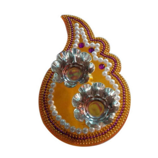 Kundan HandiKrafts Haldi Kumkum Holder - Grab2buy