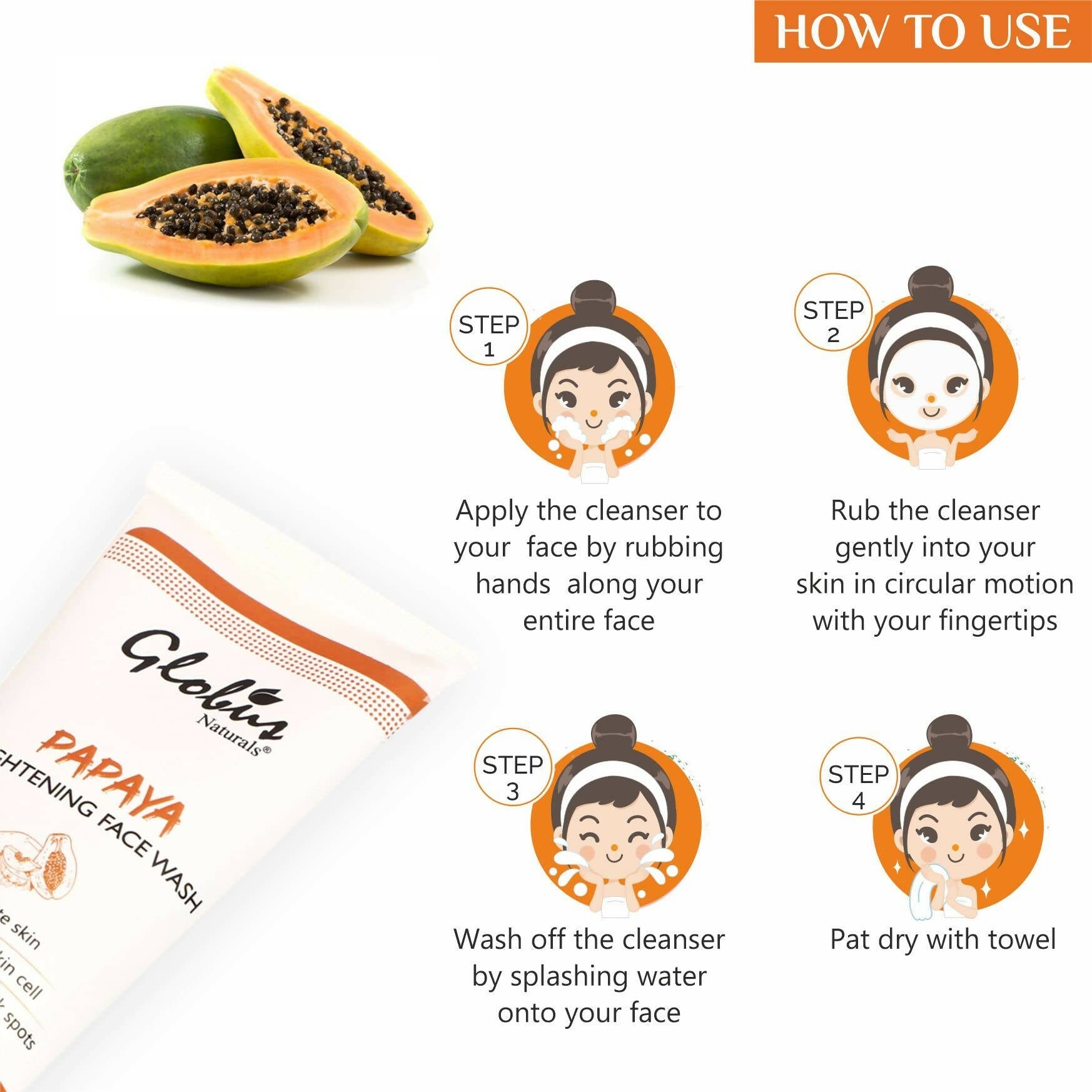 Globus Naturals Purifying Papaya Face Wash - Grab2buy