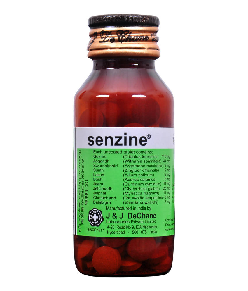 J & J Dechane Ayurvedic Senzine Tablets 