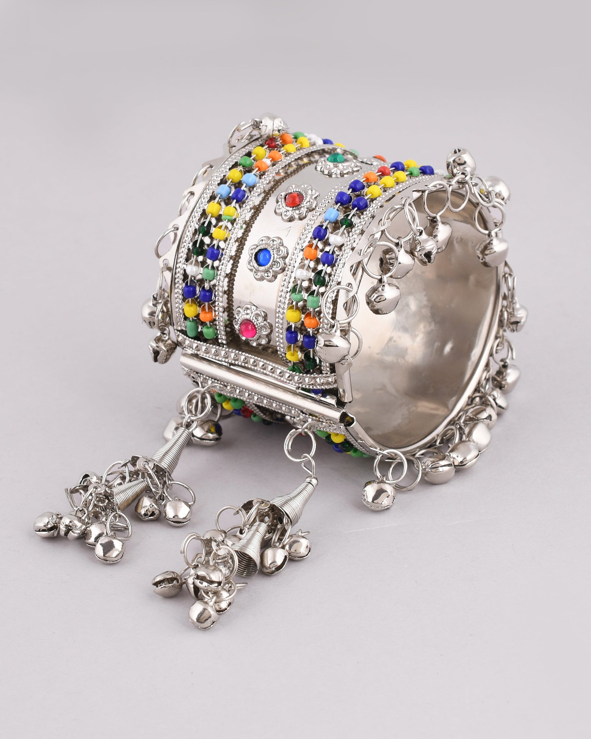 VOJ Women Multicolor Beads Oxidise Cuff Bracelet | Grab2Buy