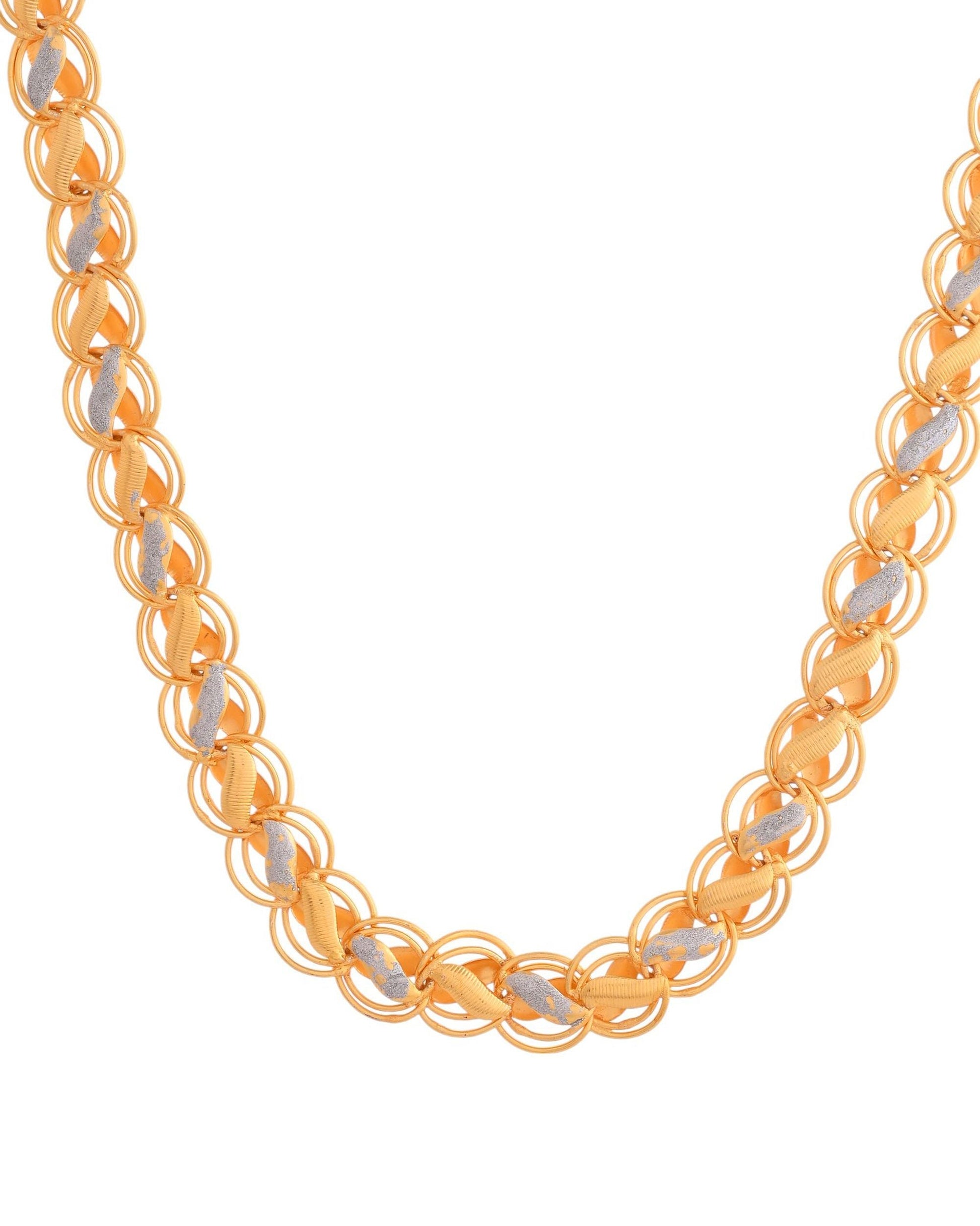 VOJ Men Dual-Plated Designer Chain 