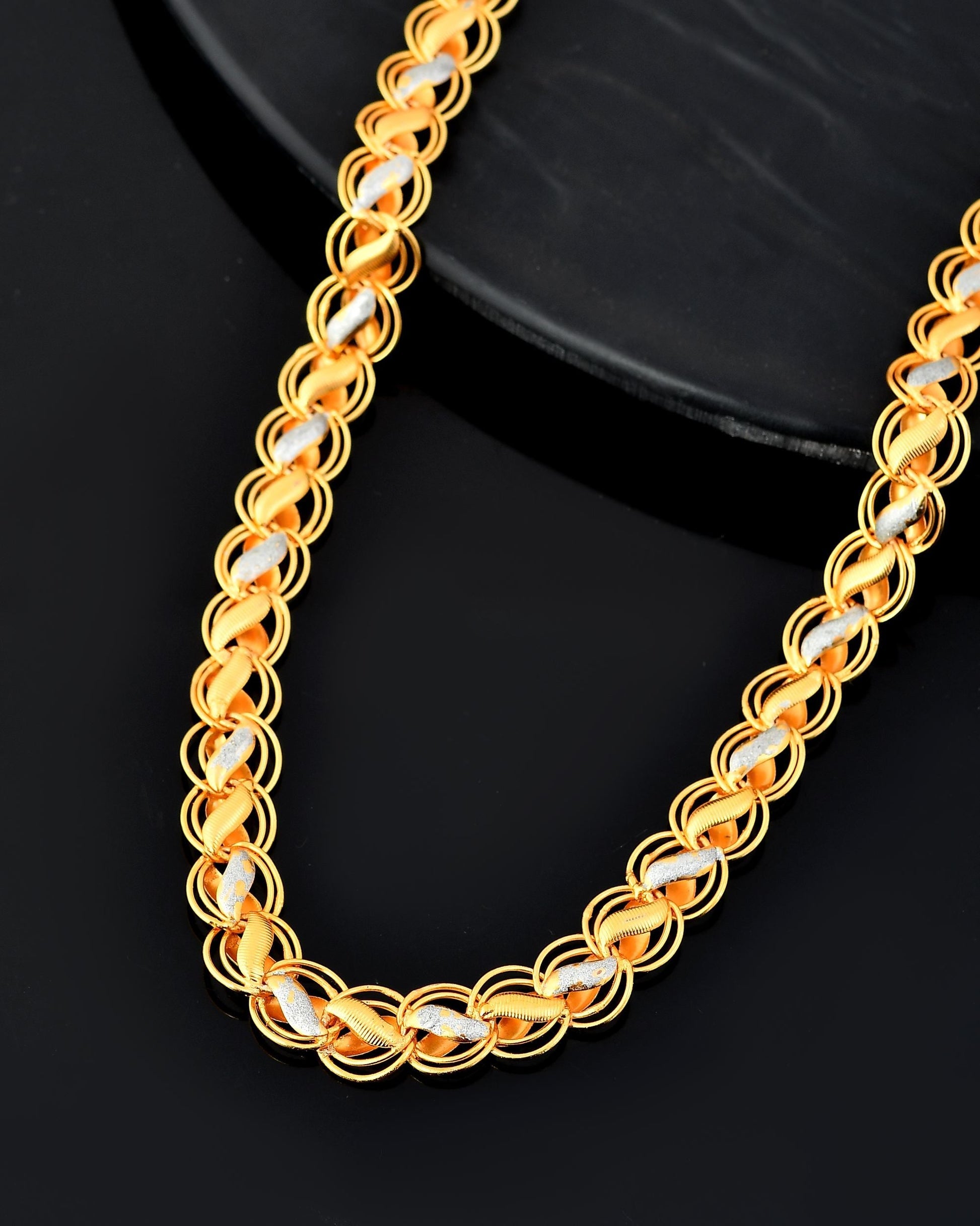 VOJ Men Dual-Plated Designer Chain 