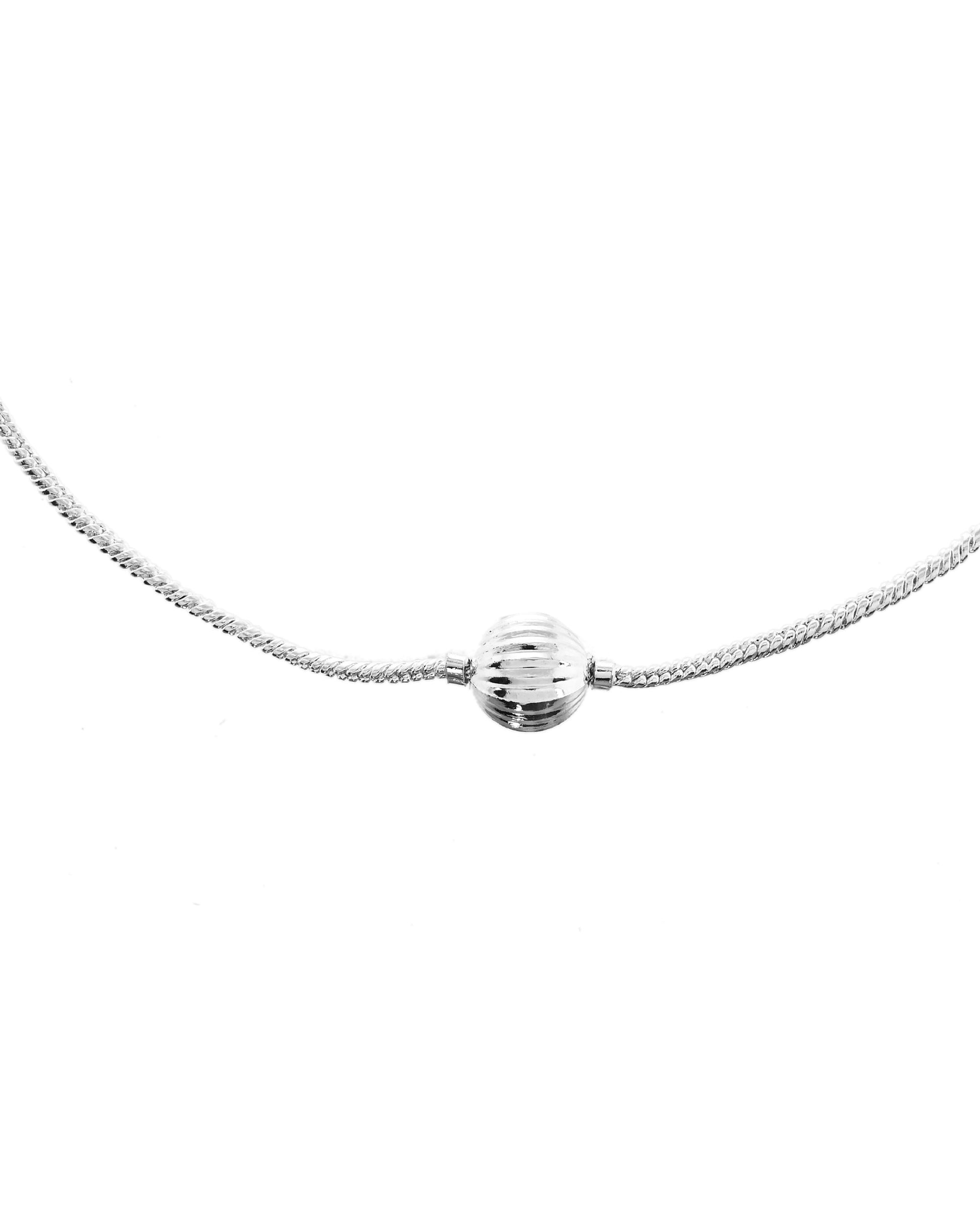 VOJ Set of 2 Stainless Steel Designer Anklet 