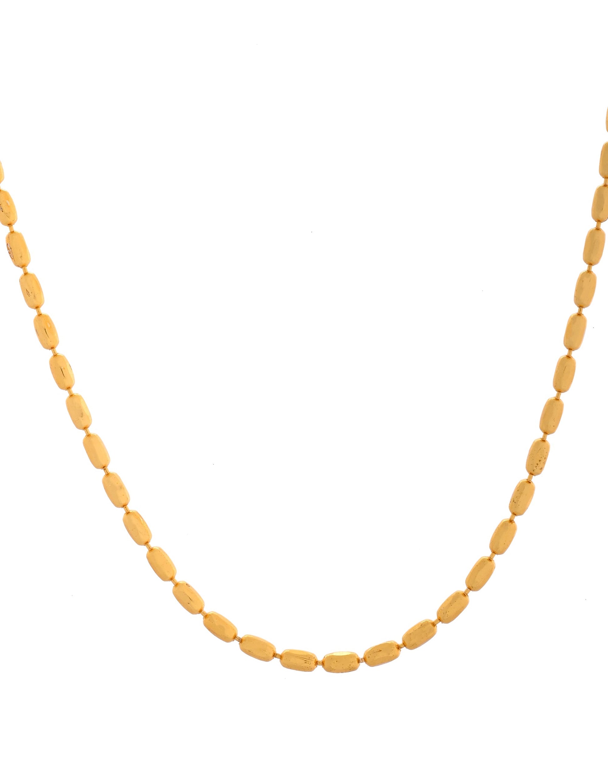 VOJ Gold Polished Designer Stainless Steel Chain For Men 